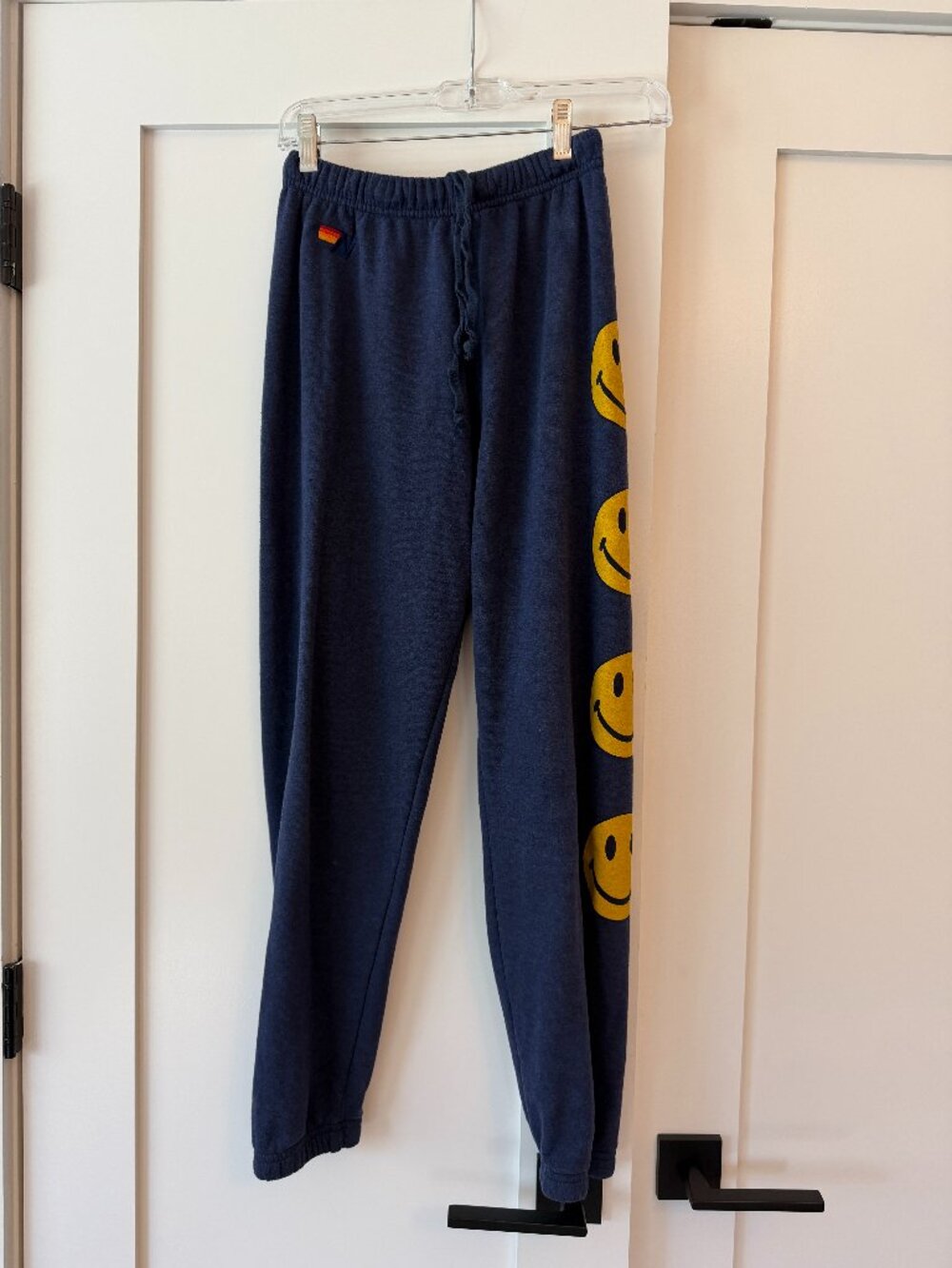 Aviator Nation SMILEY  SWEATPANTS - Navy Size Small